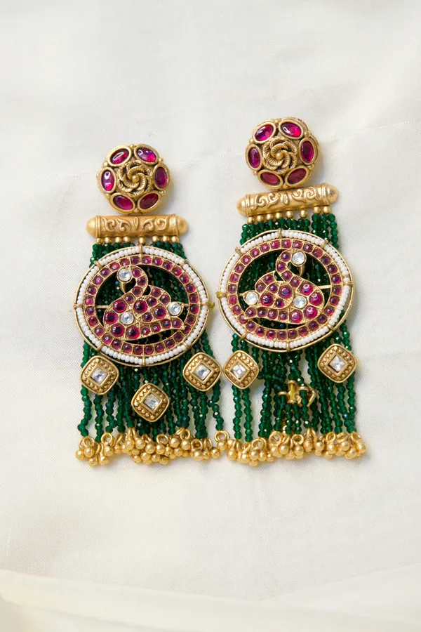 Gold-Toned_Kundan_Bead_Tassel_Earrings_For_Women
