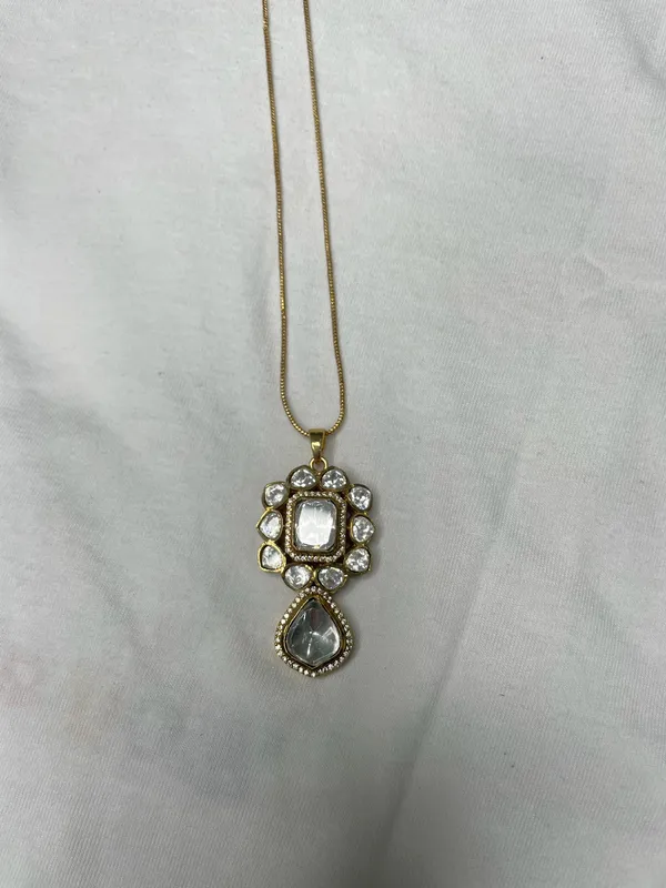 Gold-Tone_Crystal_Stone_Pendant_Necklace_Set_For_Women