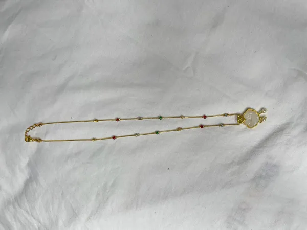 Multicolor_Gold-Toned_Stone_Necklace_With_Earrings_Set_For_Women