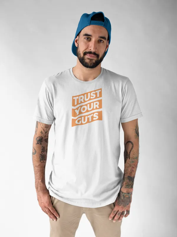 Trust_Your_Guts_Motivational_White_T-Shirt