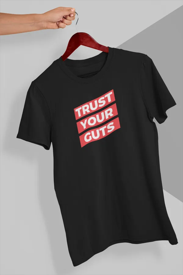 Trust_Your_Guts_Motivational_Black_T-Shirt