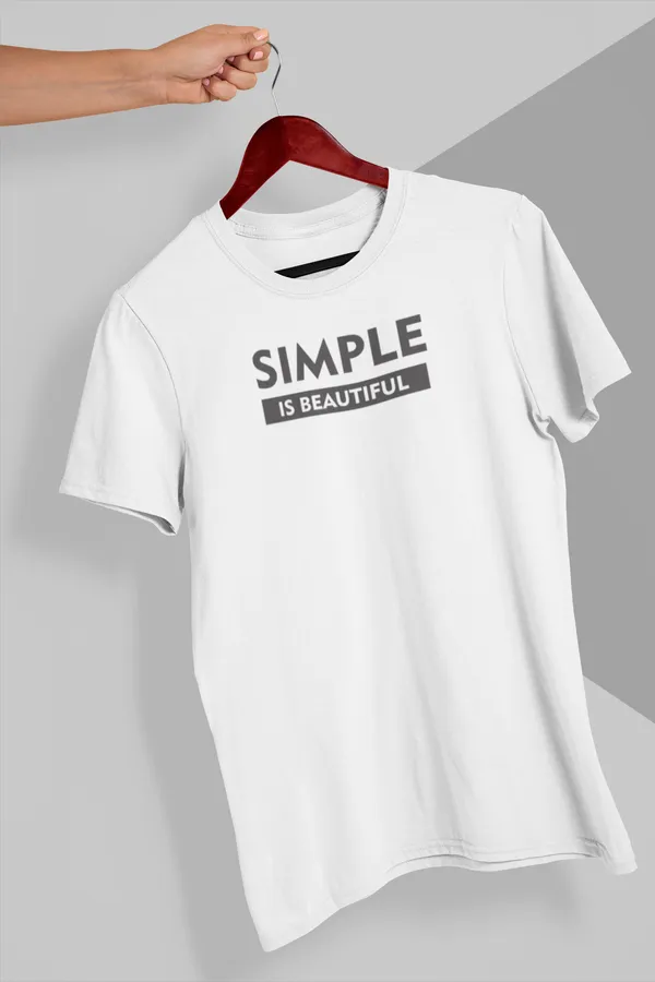 Simple_Is_Beautiful_White_Graphic_T-Shirt