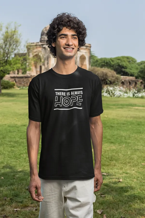 There_Is_Always_Hope_-_Inspirational_Graphic_T-Shirt_(Black)