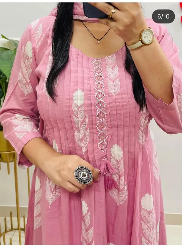 Pink_Cotton_Anarkali_Kurta_Set_with_Dupatta_for_Women_|_Stylish_Ethnic_Wear