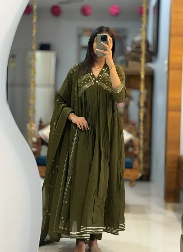 Olive_Green_Regal_Flare_Ethnic_Suit_Set