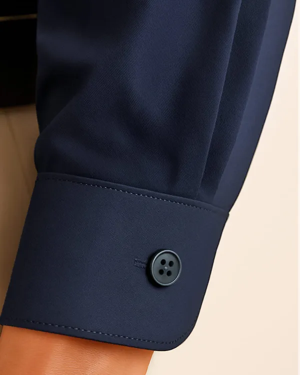 Jeanne_Paquin's_Premium_Kasturi_Cotton_Navy_Blue_Colour_Shirt