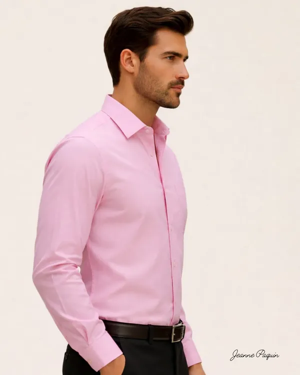 Jeanne_Paquin's_Premium_Kasturi_Cotton_Pink_Colour_Shirt