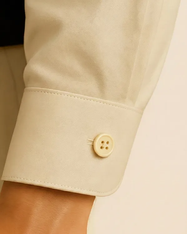 Jeanne_Paquin's_Premium_Kasturi_Cotton_Cream_Colour_Shirt
