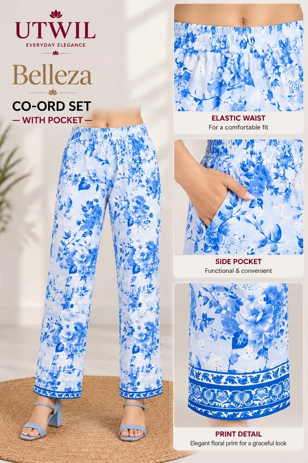 Utwil_Belleza_Women’s_Printed_Cambric_Kurta_Pant_Co-Ord_Set_with_Aloe_Vera_Soft_Finish