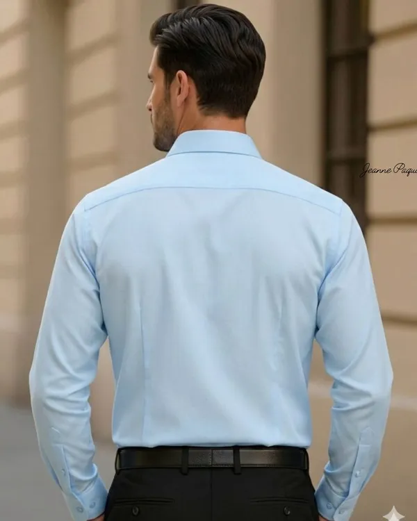 Jeanne_Paquin's_Premium_Kasturi_Cotton_Sky_Blue_Colour_Shirt