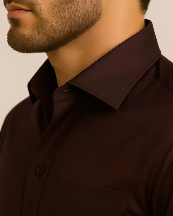 Jeanne_Paquin's_Premium_Kasturi_Cotton_Wine_Colour_Shirt