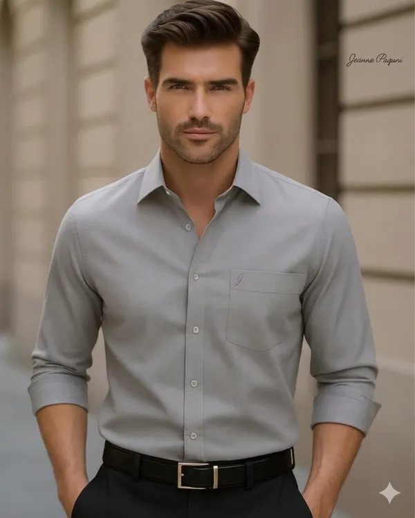 Jeanne_Paquin's_Premium_Kasturi_Grey_White_Colour_Shirt