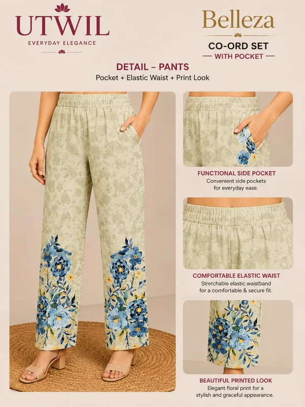 Utwil_Belleza_Women’s_Printed_Cambric_Kurta_Pant_Co-Ord_Set_with_Aloe_Vera_Soft_Finish