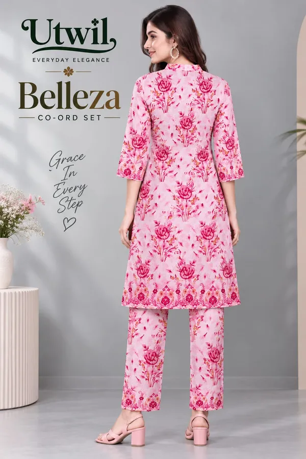 Utwil_Belleza_Women’s_Printed_Cambric_Kurta_Pant_Co-Ord_Set_with_Aloe_Vera_Soft_Finish