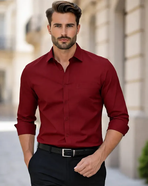 Jeanne_Paquin's_Premium_Kasturi_Cotton_Light_Maroon_Colour_Shirt