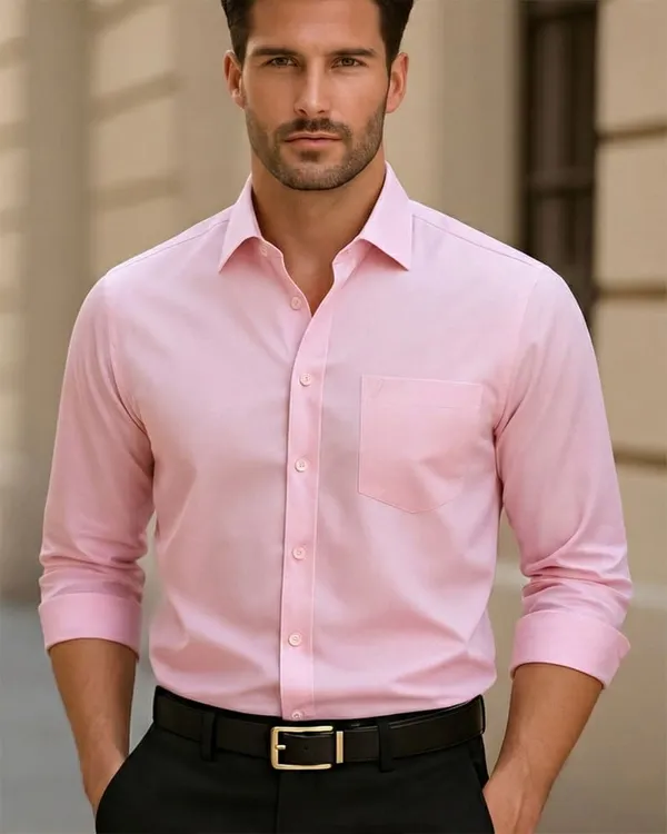 Jeanne_Paquin's_Premium_Kasturi_Cotton_Pink_Colour_Shirt