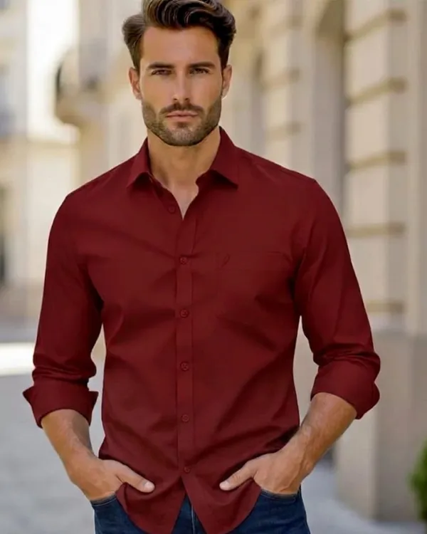 Jeanne_Paquin's_Premium_Kasturi_Cotton_Light_Maroon_Colour_Shirt