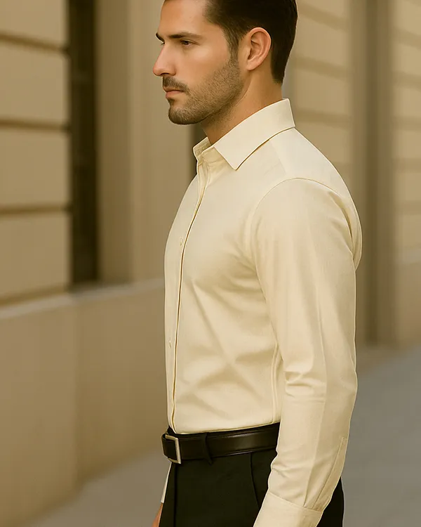 Jeanne_Paquin's_Premium_Kasturi_Cotton_Cream_Colour_Shirt