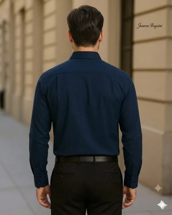 Jeanne_Paquin's_Premium_Kasturi_Cotton_Navy_Blue_Colour_Shirt