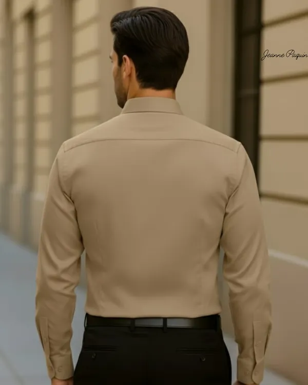 Jeanne_Paquin's_Premium_Kasturi_Cotton_Beige_Colour_Shirt
