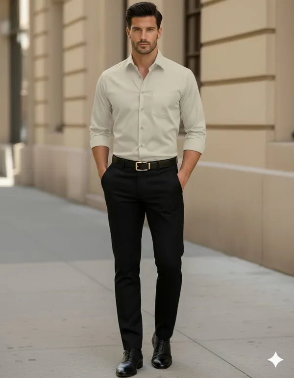 Jeanne_Paquin's_Premium_Kasturi_Cotton_Beige_Colour_Shirt