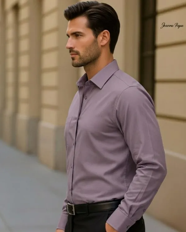 Jeanne_Paquin's_Premium_Kasturi_Cotton_Lavender_Colour_Shirt