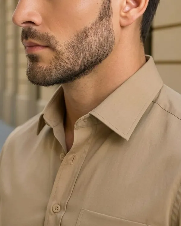 Jeanne_Paquin's_Premium_Kasturi_Cotton_Beige_Colour_Shirt