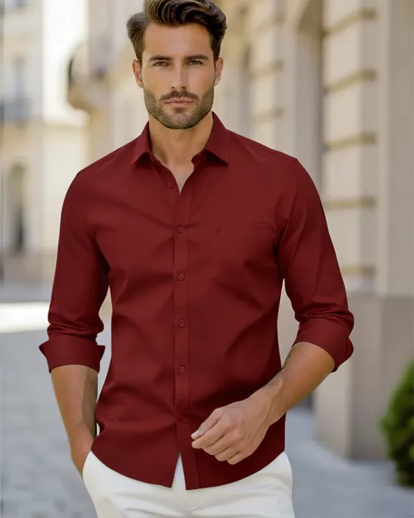 Jeanne_Paquin's_Premium_Kasturi_Cotton_Light_Maroon_Colour_Shirt