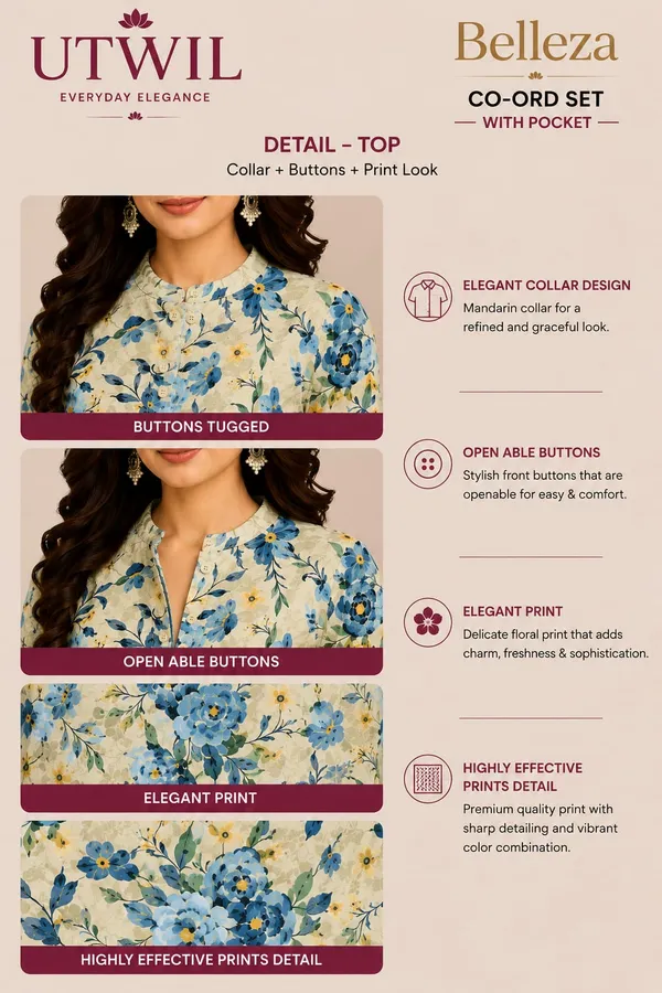Utwil_Belleza_Women’s_Printed_Cambric_Kurta_Pant_Co-Ord_Set_with_Aloe_Vera_Soft_Finish