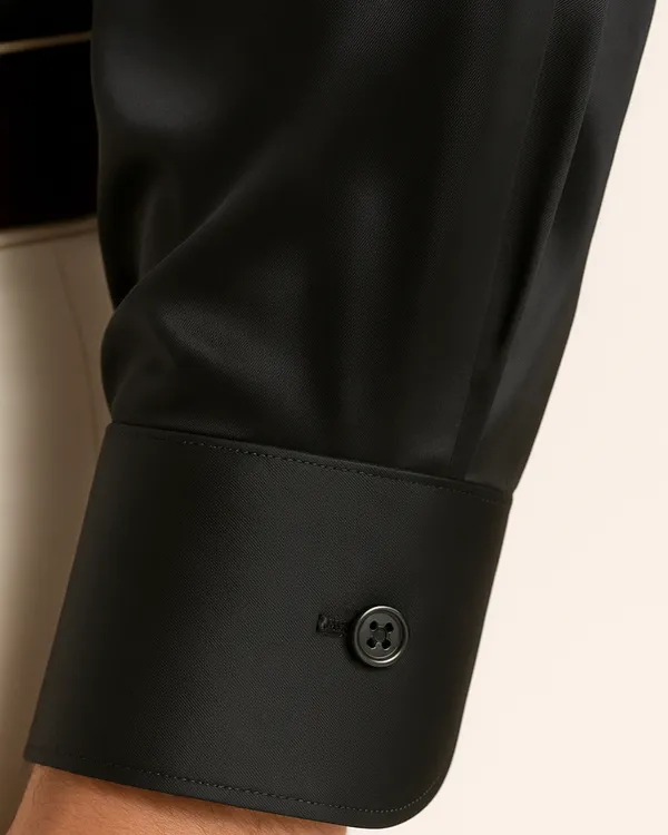 Jeanne_Paquin's_Premium_Kasturi_Cotton_Black_Colour_Shirt