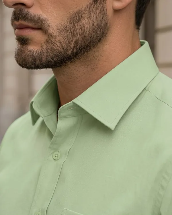 Jeanne_Paquin's_Premium_Kasturi_Cotton_Light_Green_Colour_Shirt