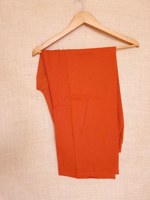 Rust_Orange_pure_Cotton_Anarkali_Kurta_Set_With_Dupatta_For_Women