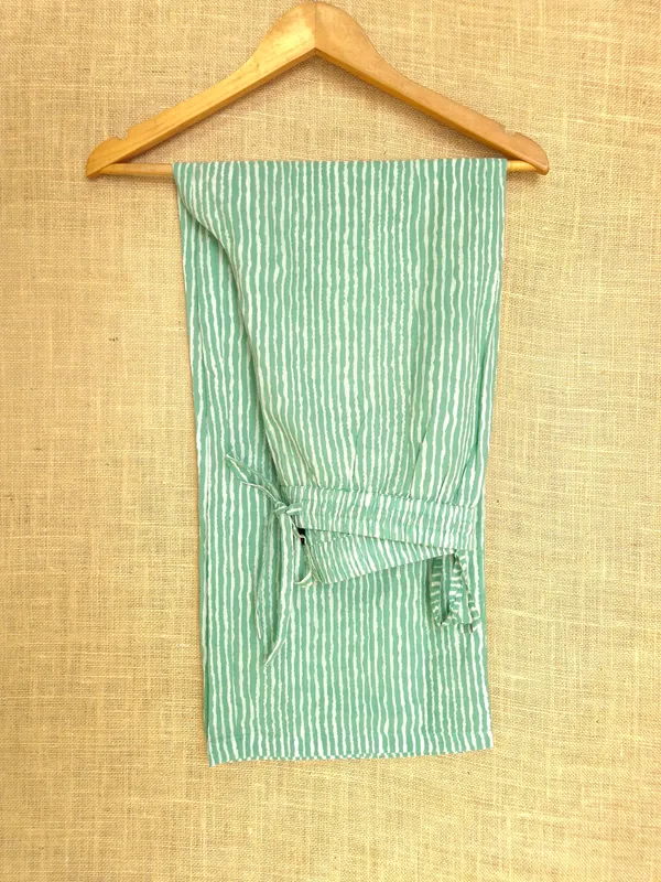 Mint_Green_pure_Mul_Cotton_with_hand_block_print_Co-Ord_Set_For_Women_with_matching_inner