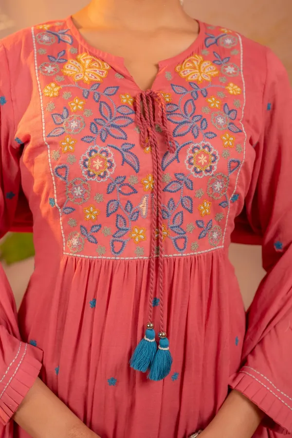 Summer_Pink__Mul_Cottoni_Kurta_Set_With_Dupatta_For_Women