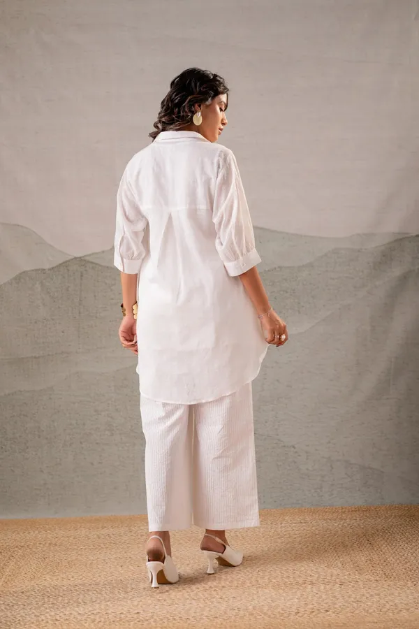 Summer_White_pure_Mul_Cotton_with_hand_block_print_Co-Ord_Set_For_Women_with_matching_inner