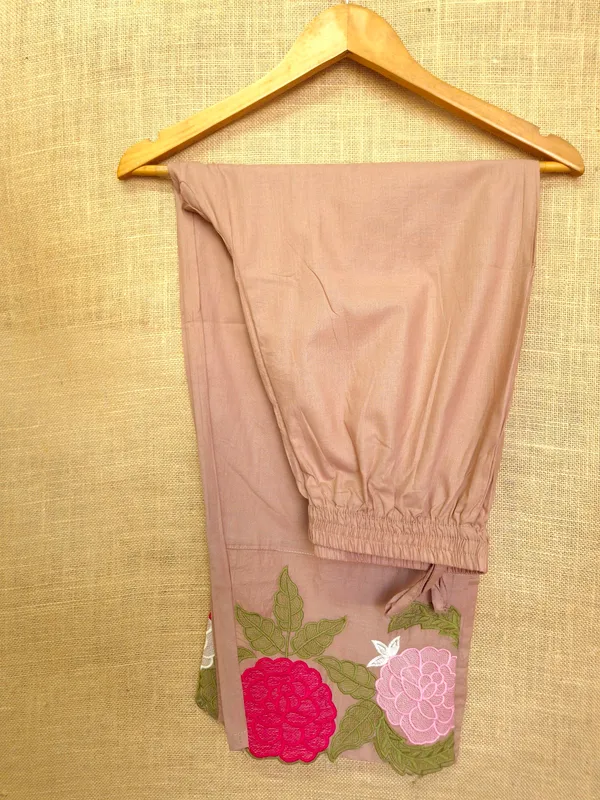 Light_peach_brown_skin_colour_mul_cotton__with_embroidery__Co-Ord_Set_For_Women