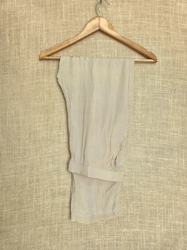 Beige__pure_Mul_Chanderi_Kurta_Pant_Set_For_Women_with_real_hand_work_,frills