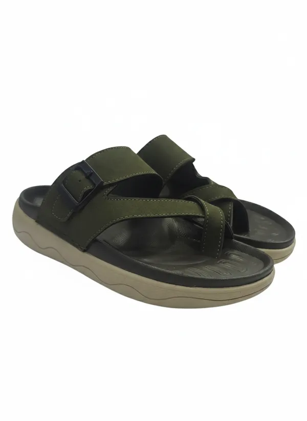 Green_Polyurethane_Premium_Sandals_For_Men
