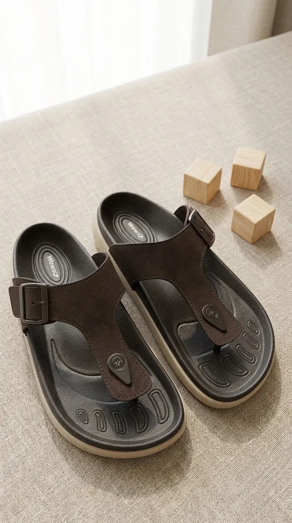 Tan_Polyurethane_Premium_Flip-Flops_For_Men