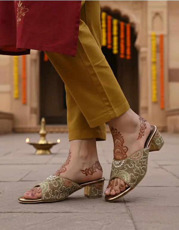 Cream_Polyurethane_Premium_Sandals_For_Women