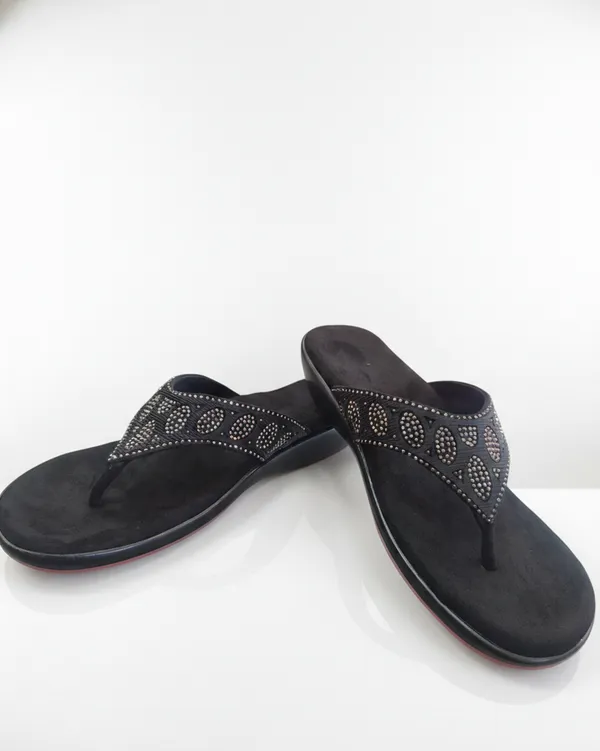 Black_Polyurethane_Premium_Flip-Flops_For_Women