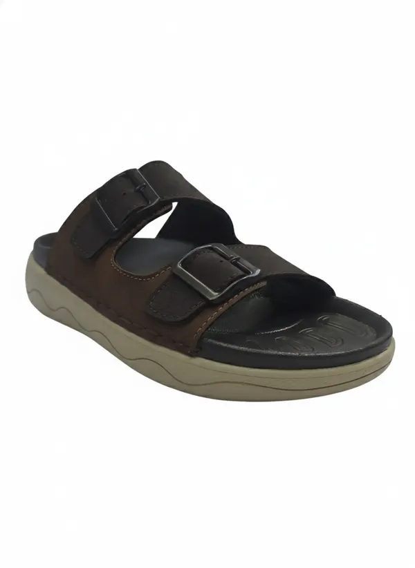 Tan_Polyurethane_Premium_Slide_Sandals_For_Men