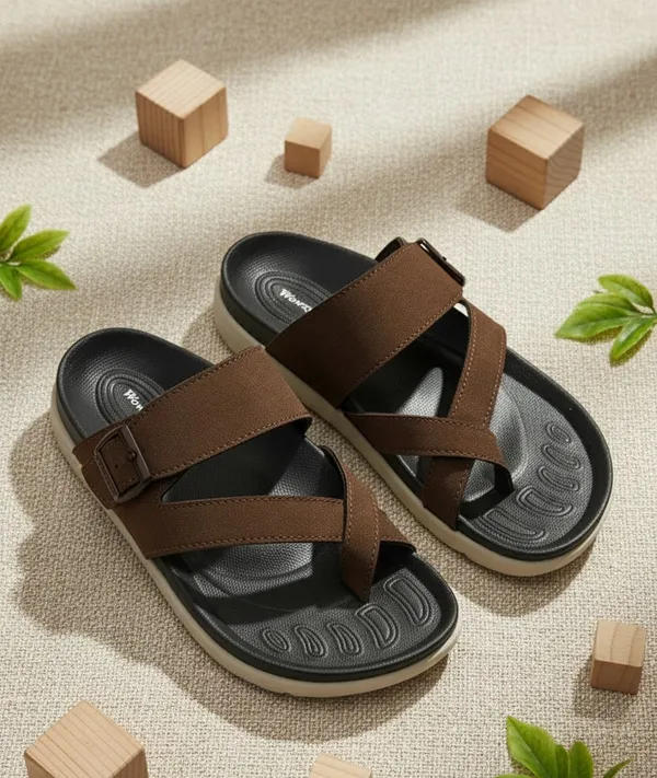 Brown_Polyurethane_Premium_Sandals_For_Men