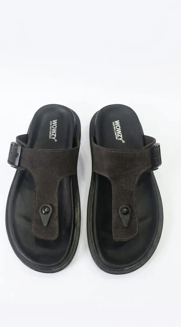 Black_Polyurethane_Premium_Sandals_For_Men