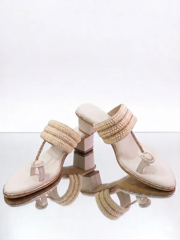 Cream_Polyurethane_Premium_Sandals_For_Women