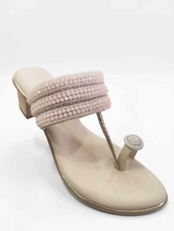 Cream_Polyurethane_Premium_Sandals_For_Women