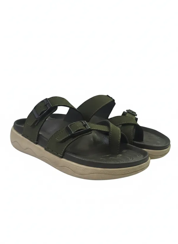 Green_Polyurethane_Premium_Sandals_For_Men