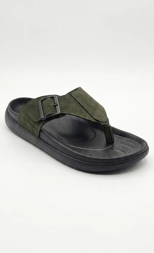 Green__Polyurethane_Premium_Sandals_For_Men