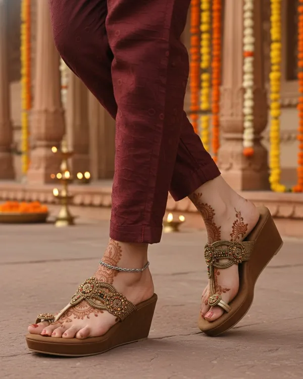 Brown_Polyurethane_Premium_Sandals_For_Women