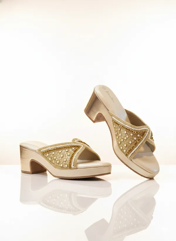 Cream_Polyurethane_Premium_Sandals_For_Women